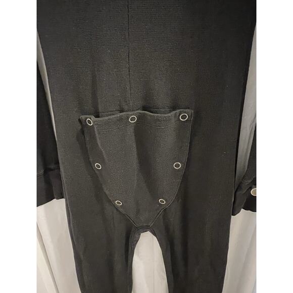 Pink Boo Yah Skeleton Pattern Thermal Waffle Knit One Piece Jammies Sz M - Picture 7 of 8